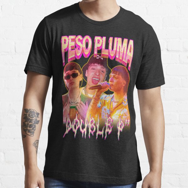 Peso Pluma Doble P Retro Essential T-Shirt RB1508 product Offical peso pluma Merch